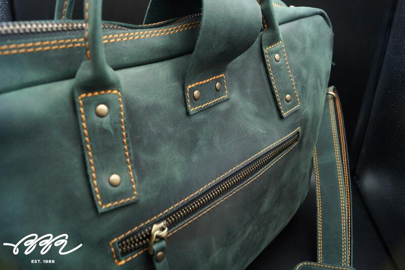 Фото сумки с кожей