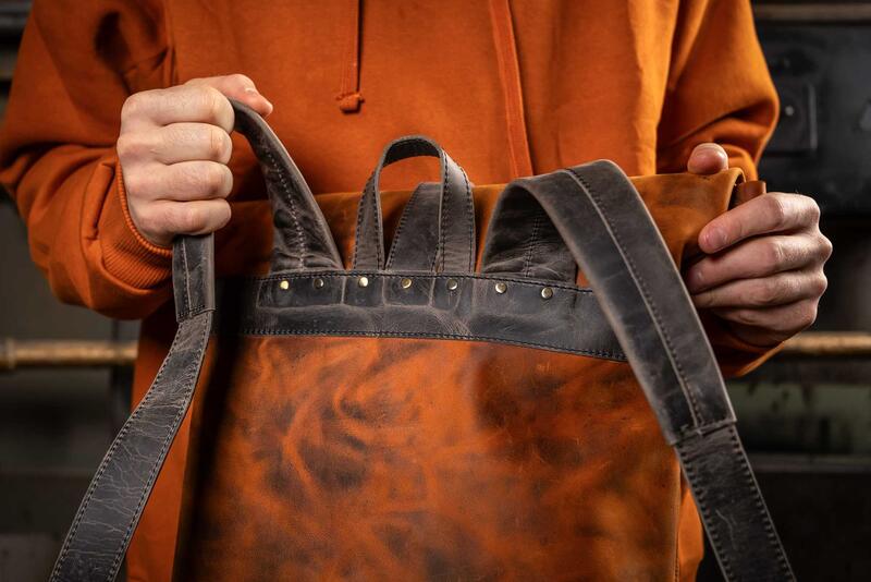 Фото сумки с кожей